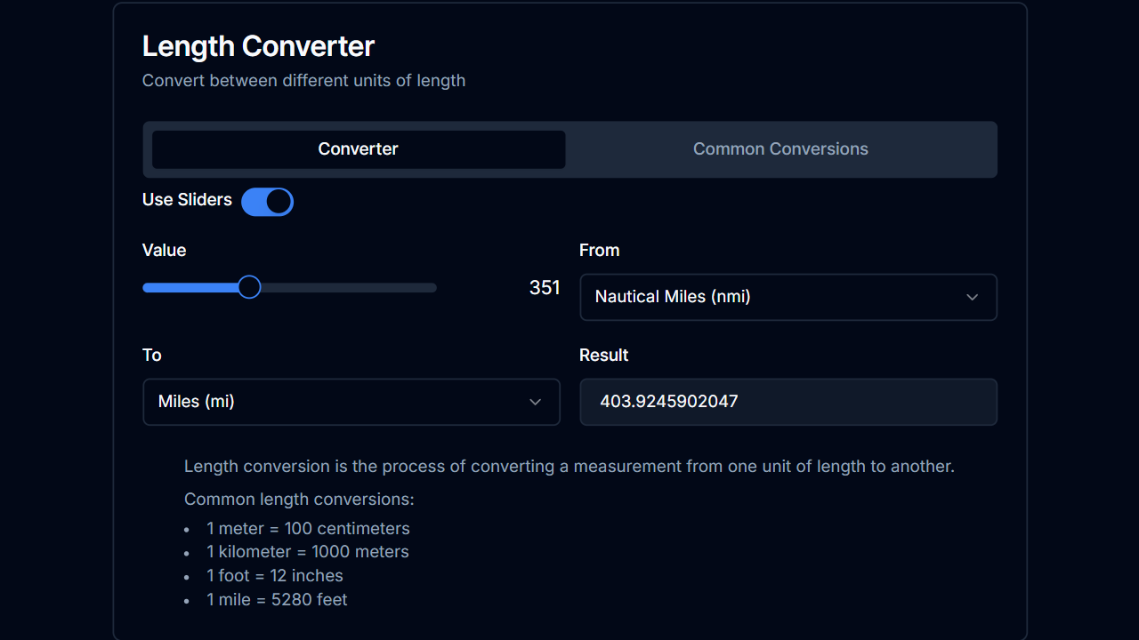 Free Length Calculator | Easy Online Measurement Tool | Free Calculators
